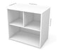 Modubox Bookcase White i3 Plus Low Storage Unit - White