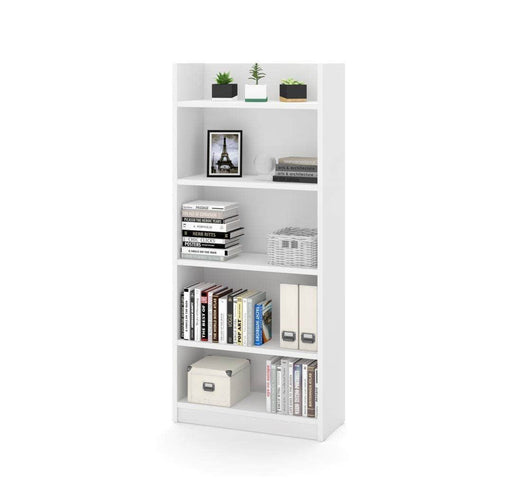 Modubox Bookcase White Pro-Linea Standard 5 Shelf Bookcase - Available in 2 Colours