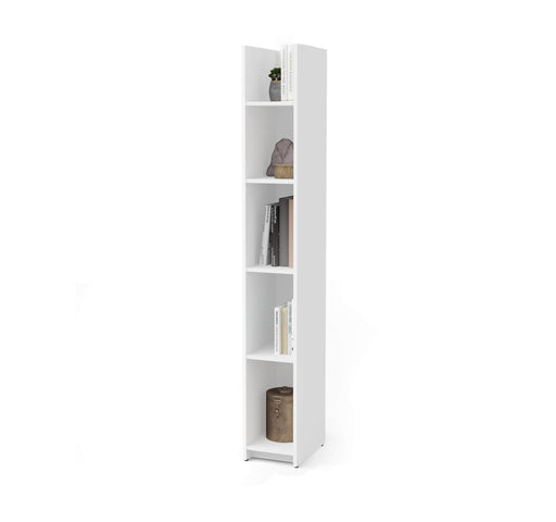 Modubox Bookcase White Small Space 10“ Narrow Shelving Unit - Available in 2 Colours
