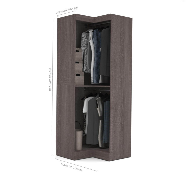 Modubox Pur 33W Corner Closet Organizer - Bark Grey — Wholesale ...