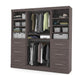 Modubox Closet Organizer Bark Grey Pur 86“ Closet Organizer - Available in 3 Colours