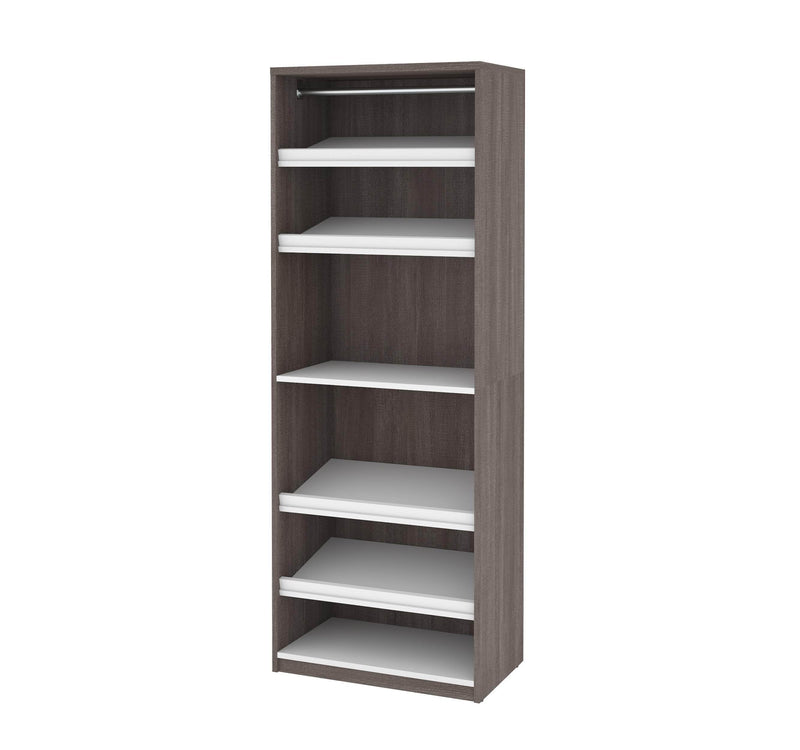 Modubox Closet Organizer Bark Grey & White Cielo 29.5” Closet Organizer - Available in 2 Colours