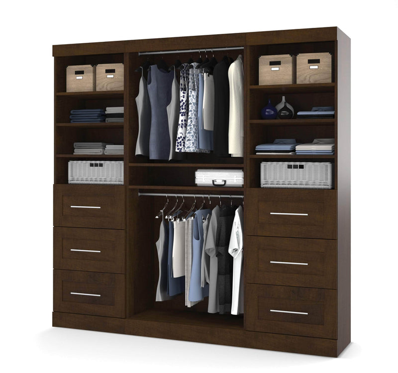 Modubox Closet Organizer Chocolate Pur 86“ Closet Organizer - Available in 3 Colours