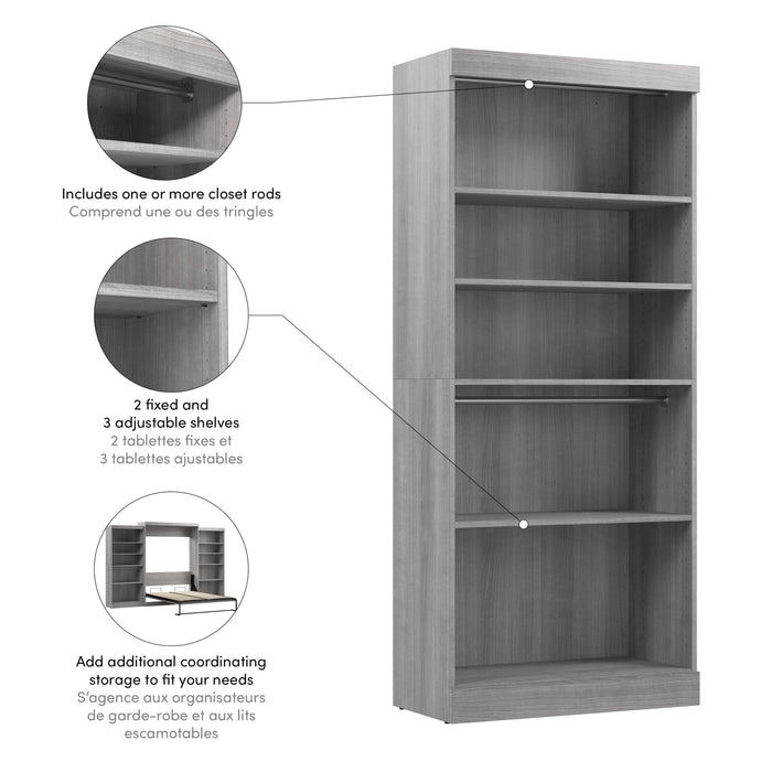 Modubox Closet Organizer Pur 36" Closet Organizer Storage Unit - Available in 5 Colours