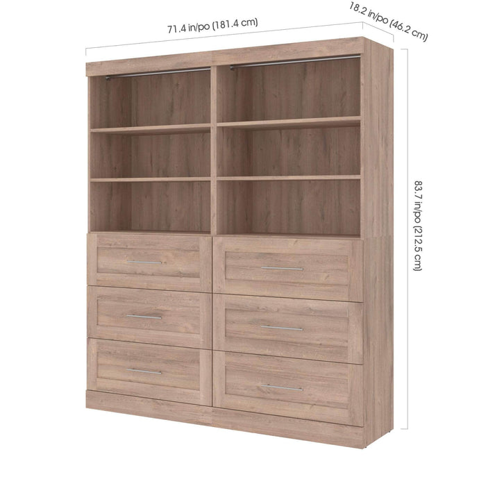 Modubox Closet Organizer Pur 72” Closet Organizer - Available in 4 Colours