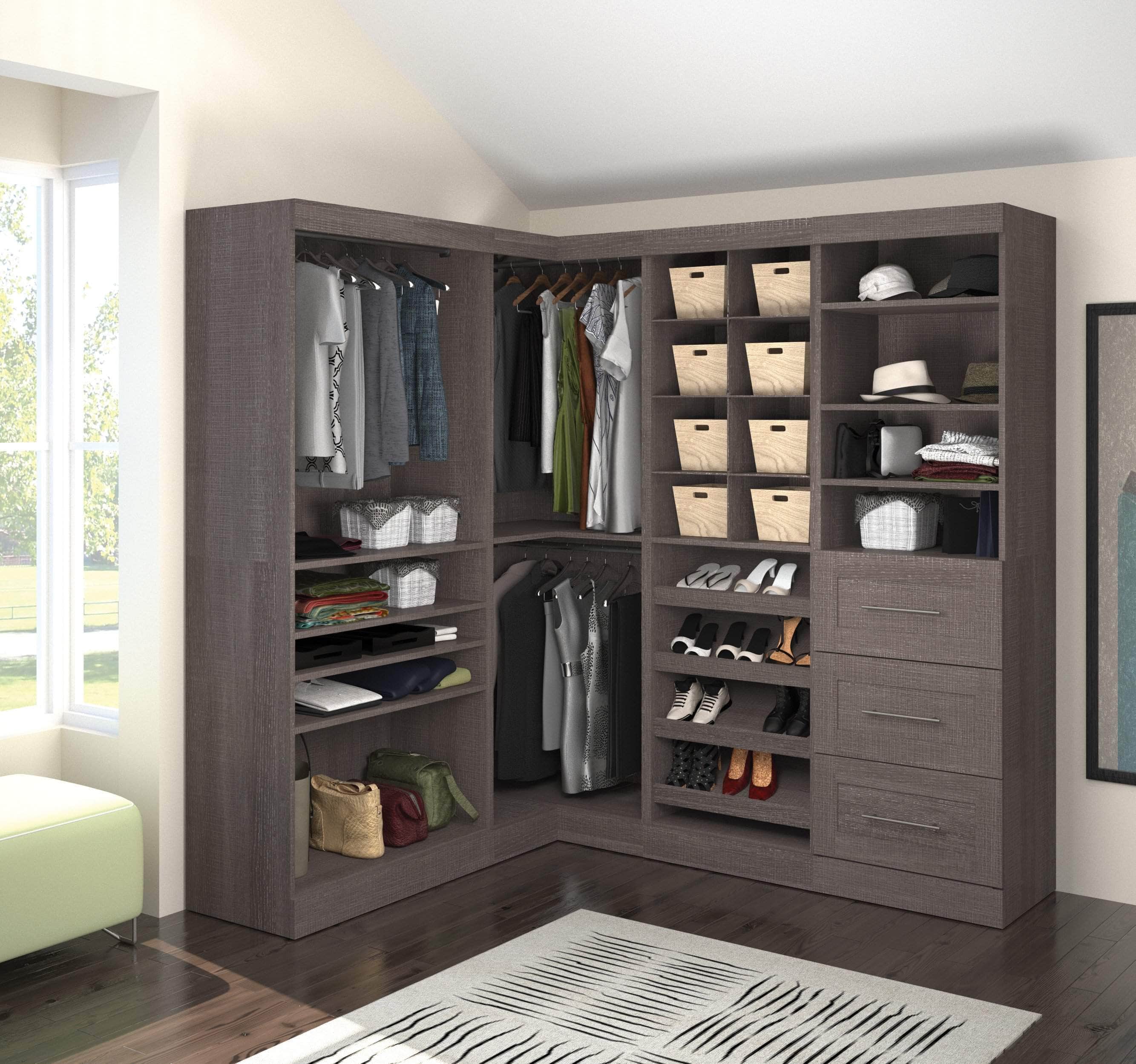 Modubox Pur 83W Walk-In Closet Organizer — Wholesale Furniture