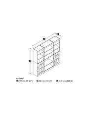 Modubox Closet Organizer Pur 86“ Closet Organizer - Available in 3 Colours