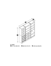 Modubox Closet Organizer Pur 86“ Closet Organizer with Storage Cubbies - Available in 3 Colours