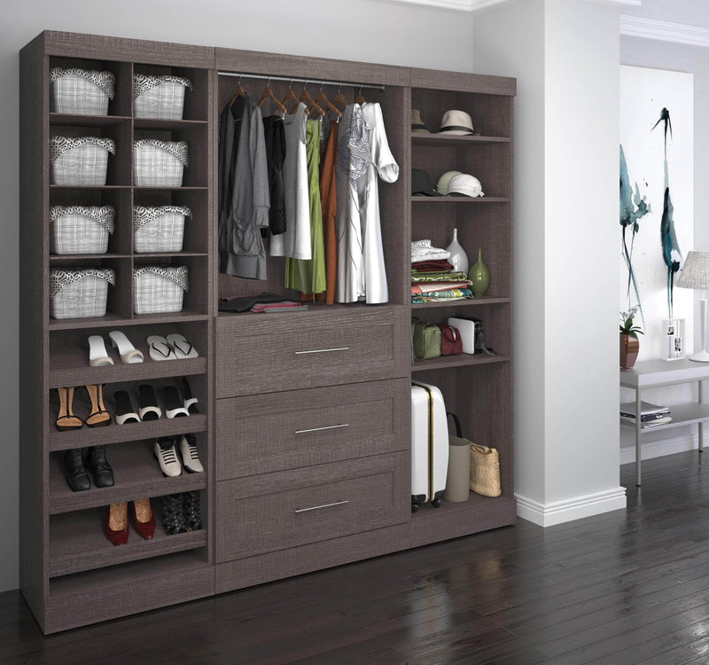Modubox Closet Organizer Pur 86“ Closet Organizer with Storage Cubbies - Available in 3 Colours