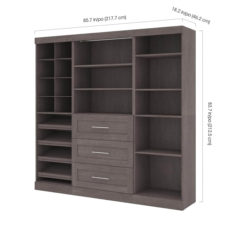 Modubox Closet Organizer Pur 86“ Closet Organizer with Storage Cubbies - Available in 3 Colours