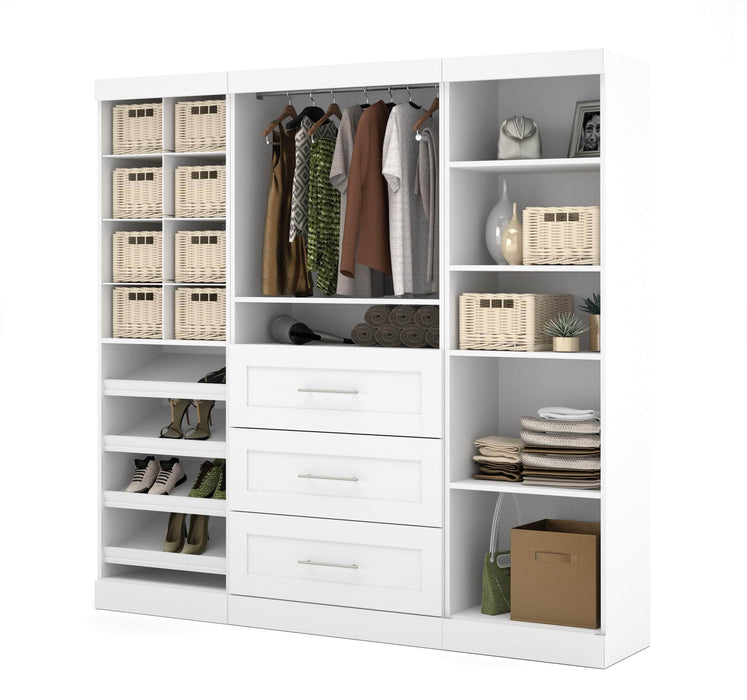 Modubox Closet Organizer Pur 86“ Closet Organizer with Storage Cubbies - Available in 3 Colours
