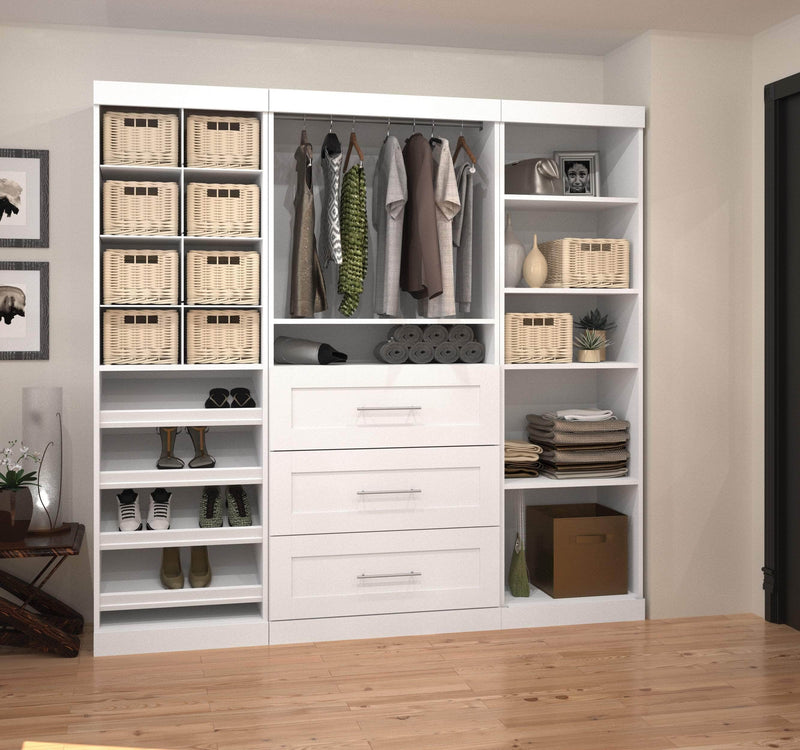 Modubox Closet Organizer Pur 86“ Closet Organizer with Storage Cubbies - Available in 3 Colours
