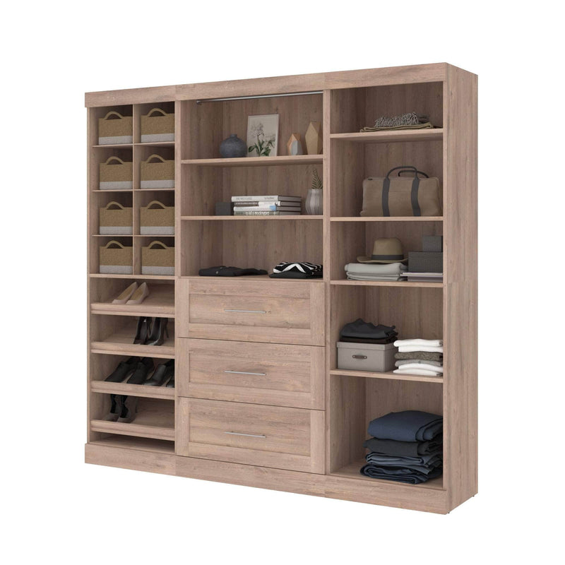 Modubox Closet Organizer Pur 86“ Closet Organizer with Storage Cubbies - Available in 3 Colours