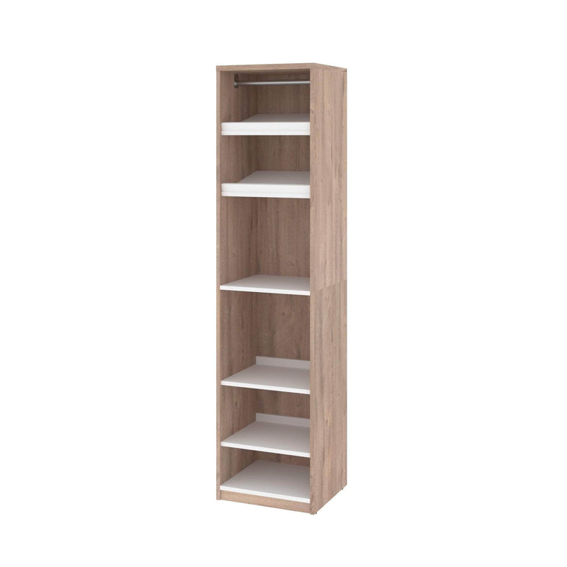 Modubox Closet Organizer Rustic Brown & White Cielo 19.5” Closet Organizer - Available in 2 Colours