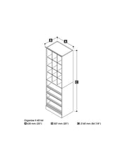 Modubox Closet Organizer Versatile 25” Closet Organizer - Available in 2 Colours