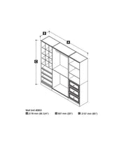 Modubox Closet Organizer Versatile 86“ Closet Organizer - Available in 2 Colours
