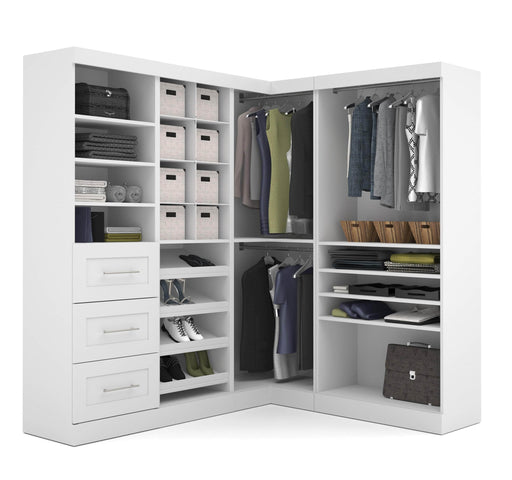 Modubox Closet Organizer White Pur 83W Walk-In Closet Organizer - Available in 2 Colours
