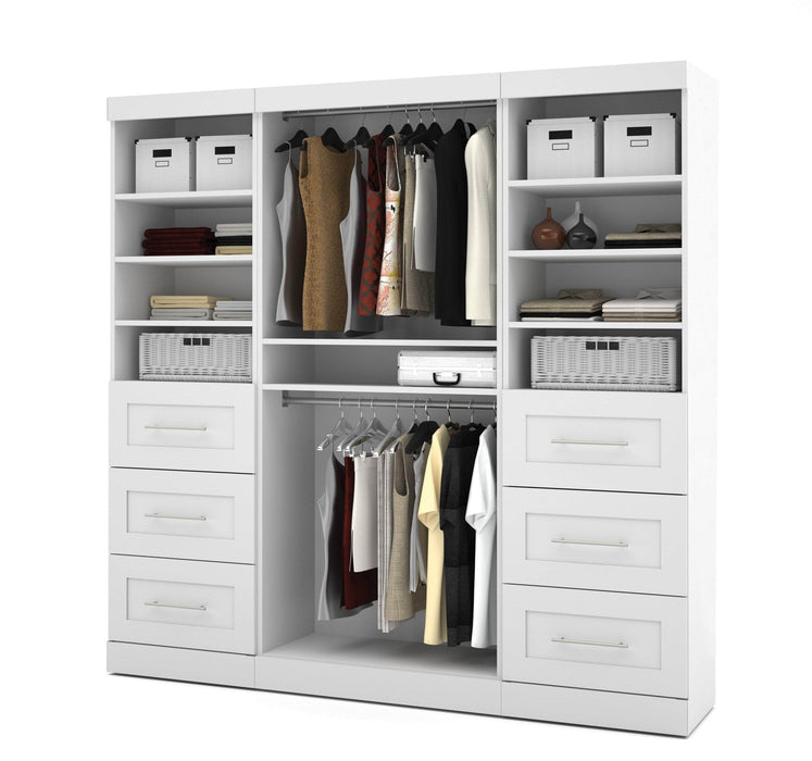 Modubox Closet Organizer White Pur 86“ Closet Organizer - Available in 3 Colours