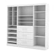 Modubox Closet Organizer White Pur 86“ Closet Organizer with Storage Cubbies - Available in 3 Colours