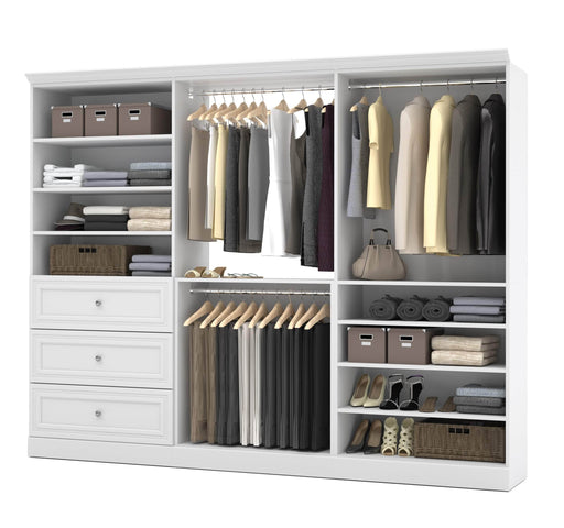 Modubox Closet Organizer White Versatile 108“ Closet Organizer - White