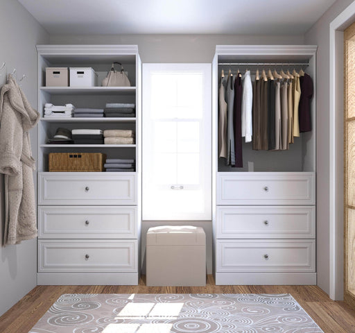 Modubox Closet Organizer White Versatile 72“ Closet Organizer - White