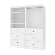 Modubox Closet Organizer White Versatile 72“ Closet Organizer - White
