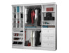 Modubox Closet Organizer White Versatile 86“ Closet Organizer - Available in 2 Colours