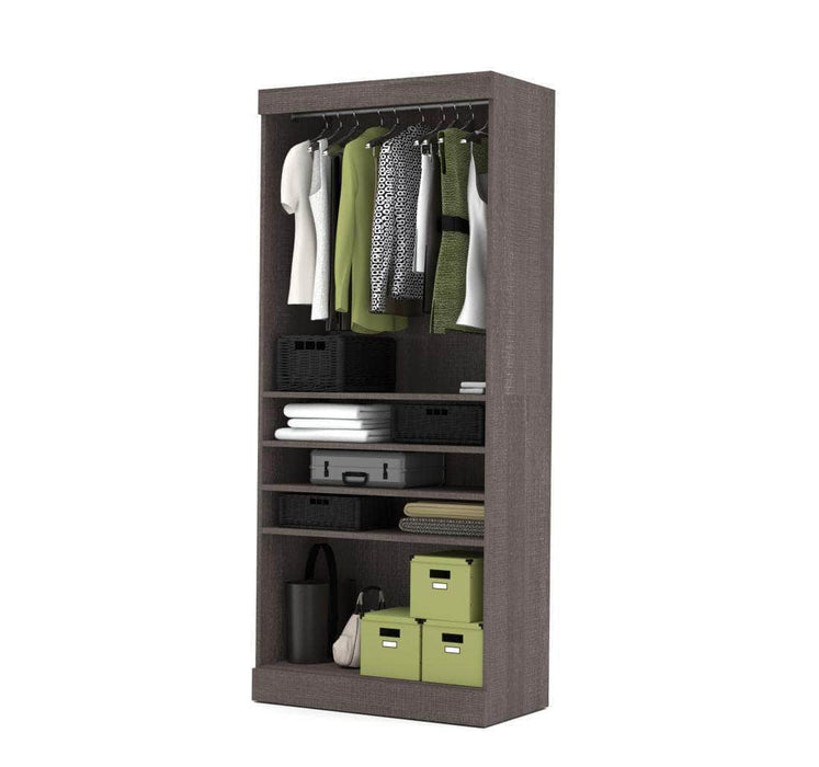 Modubox Closet Storage Bark Grey Pur 36" Closet Organizer Storage Unit - Available in 4 Colours