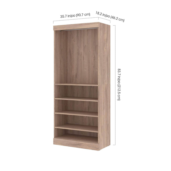 Modubox Closet Storage Pur 36" Closet Organizer Storage Unit - Available in 4 Colours