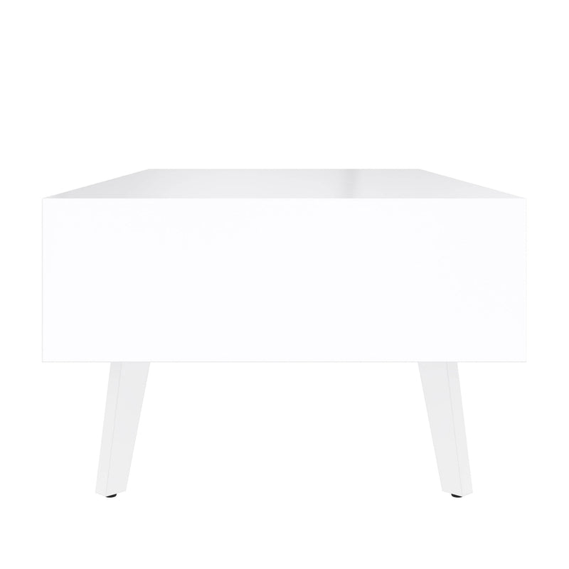 Modubox Coffee Table Adara 48W Coffee Table in UV White and Mountain Ash Grey