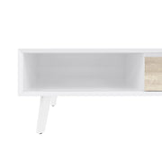 Modubox Coffee Table Adara 48W Coffee Table in UV White and Mountain Ash Grey