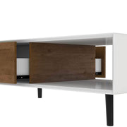 Modubox Coffee Table Alga Coffee Table in White and Walnut Brown