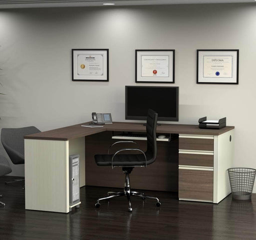 Modubox Computer Desk Antigua Prestige+ L-Shaped Desk with Pedestal - Available in 4 Colours