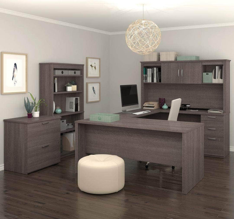 Modubox Logan U-Shaped Desk With File Cabinet — Wholesale Furniture Brokers  Canada