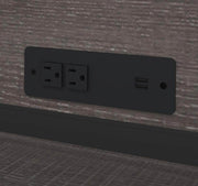 Modubox Computer Desk Logan U-Shaped Desk with Pedestal and Hutch - Available in 3 Colours