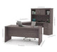 Modubox Computer Desk Logan U-Shaped Desk with Pedestal and Hutch - Available in 3 Colours
