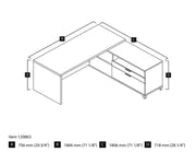 Modubox Computer Desk Pro-Linea L-Shaped Desk - Available in 3 Colours