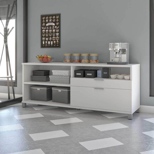 Modubox Credenza White Pro-Linea Credenza with 2 Drawers - Available in 5 Colours