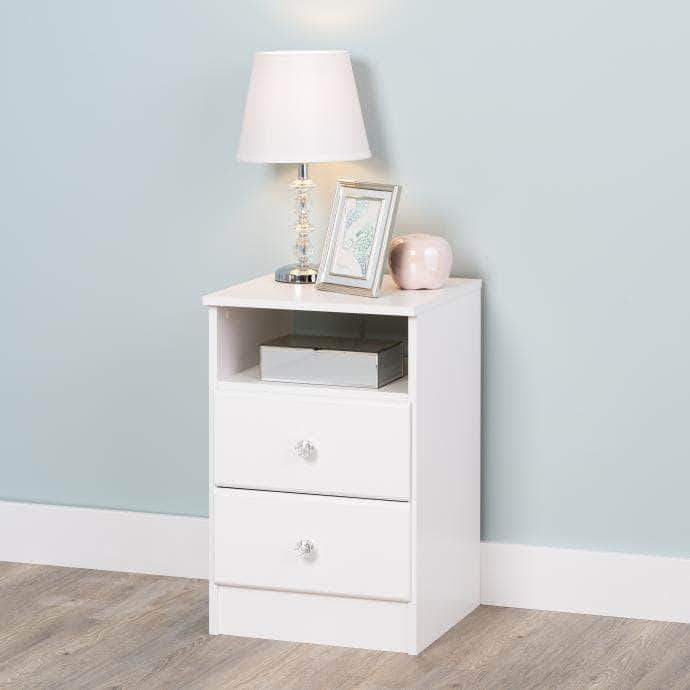 Astrid 2-Drawer Nightstand - Available in 4 Colours