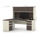 Modubox Desk Antigua Prestige+ Modern L-Shaped Office Desk with Two Pedestals and Hutch - Available in 3 Colours
