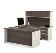 Modubox Desk Antigua Prestige+ U-Shaped Executive Desk with Hutch and 2 Pedestals - Available in 3 Colours