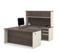 Modubox Desk Antigua Prestige+ U-Shaped Executive Desk with Hutch and 2 Pedestals - Available in 3 Colours