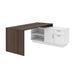 Modubox Desk Antigua & White Equinox L-Shaped Desk - Available in 2 Colours