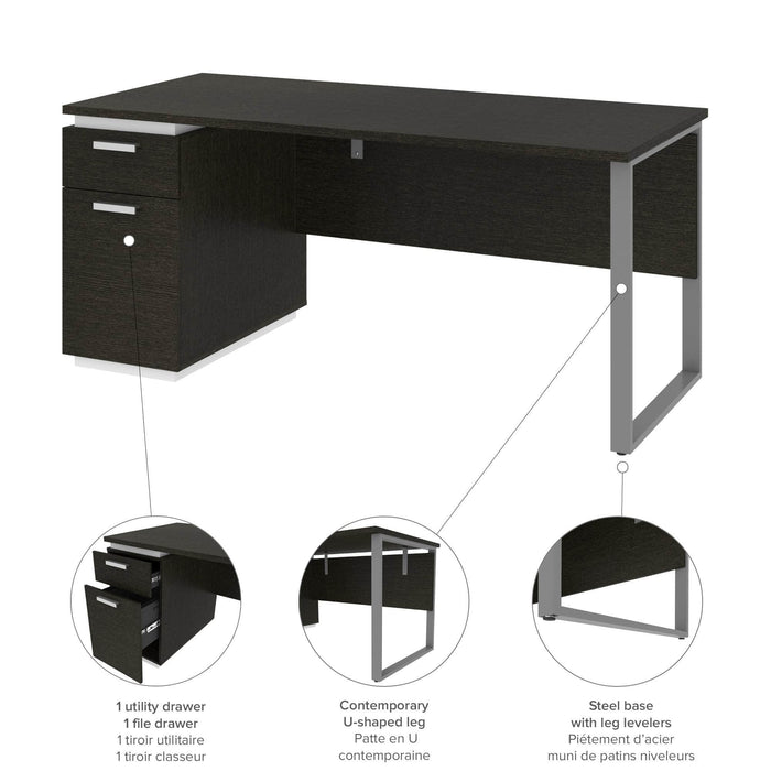 Modubox Desk Aquarius Desk with Single Pedestal - Available in 4 Colours