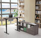 Modubox Desk Bark Grey i3 Plus 2-Piece Set Including a Standing Desk and Credenza - Available in 3 Colours