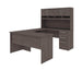 Modubox Desk Bark Grey Innova U-Shaped or L-Shaped Desk with Hutch - Available in 2 Colours