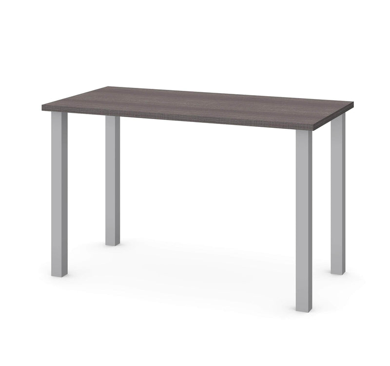 Modubox Desk Bark Grey Universel 24“ x 48“ Table Desk with Square Metal Legs - Available in 10 Colours
