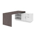 Modubox Desk Bark Grey & White Equinox L-Shaped Desk - Available in 2 Colours