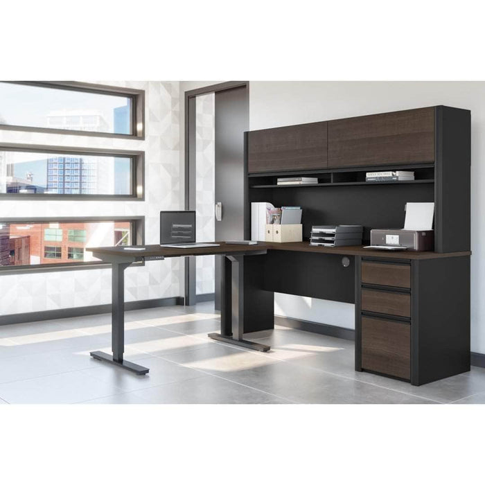Modubox Desk Connexion 2-Piece Set Including a Standing Desk and a Desk with Hutch - Available in 3 Colours