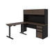 Modubox Desk Connexion 2-Piece Set Including a Standing Desk and a Desk with Hutch - Available in 3 Colours